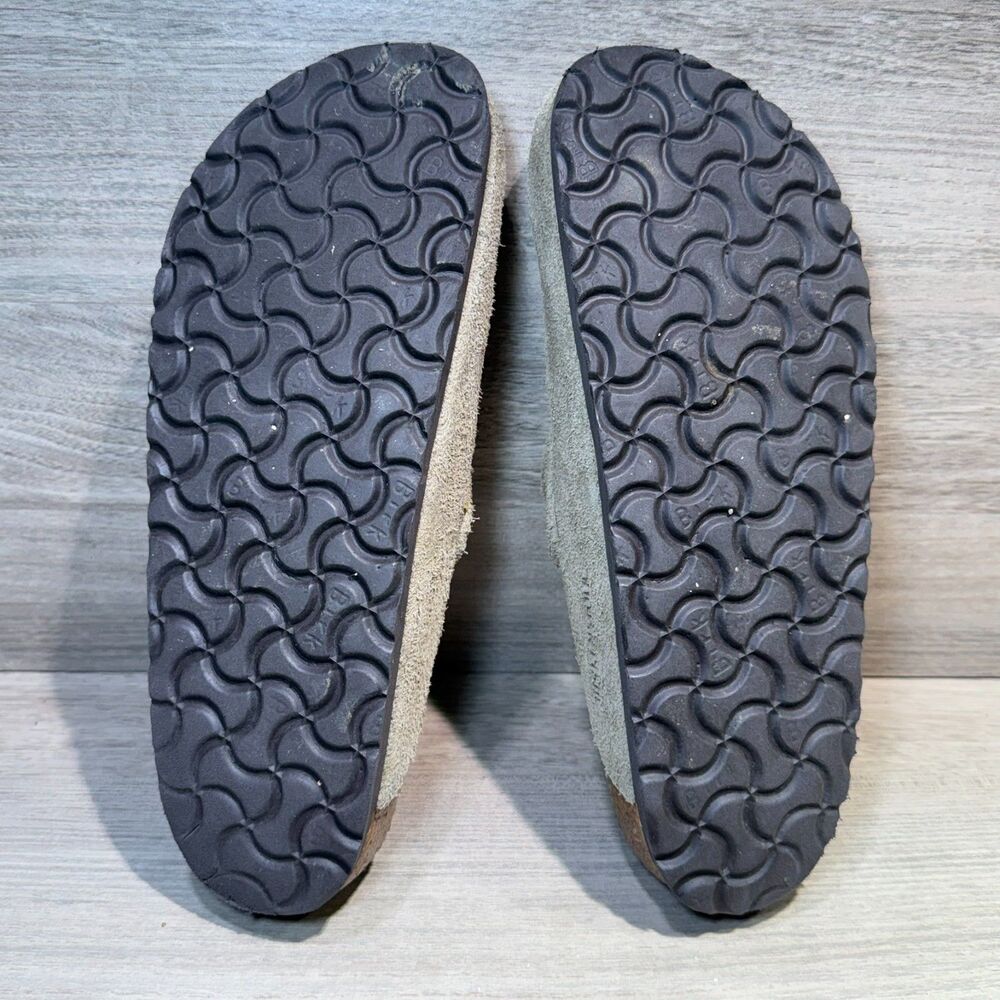 Birkenstock Boston Suede Taupe Clog Mule Sandals Size 39 - Picture 7 of 7